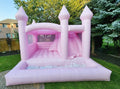 14ft Pink Bouncy Castle With Slide & Ball Pit