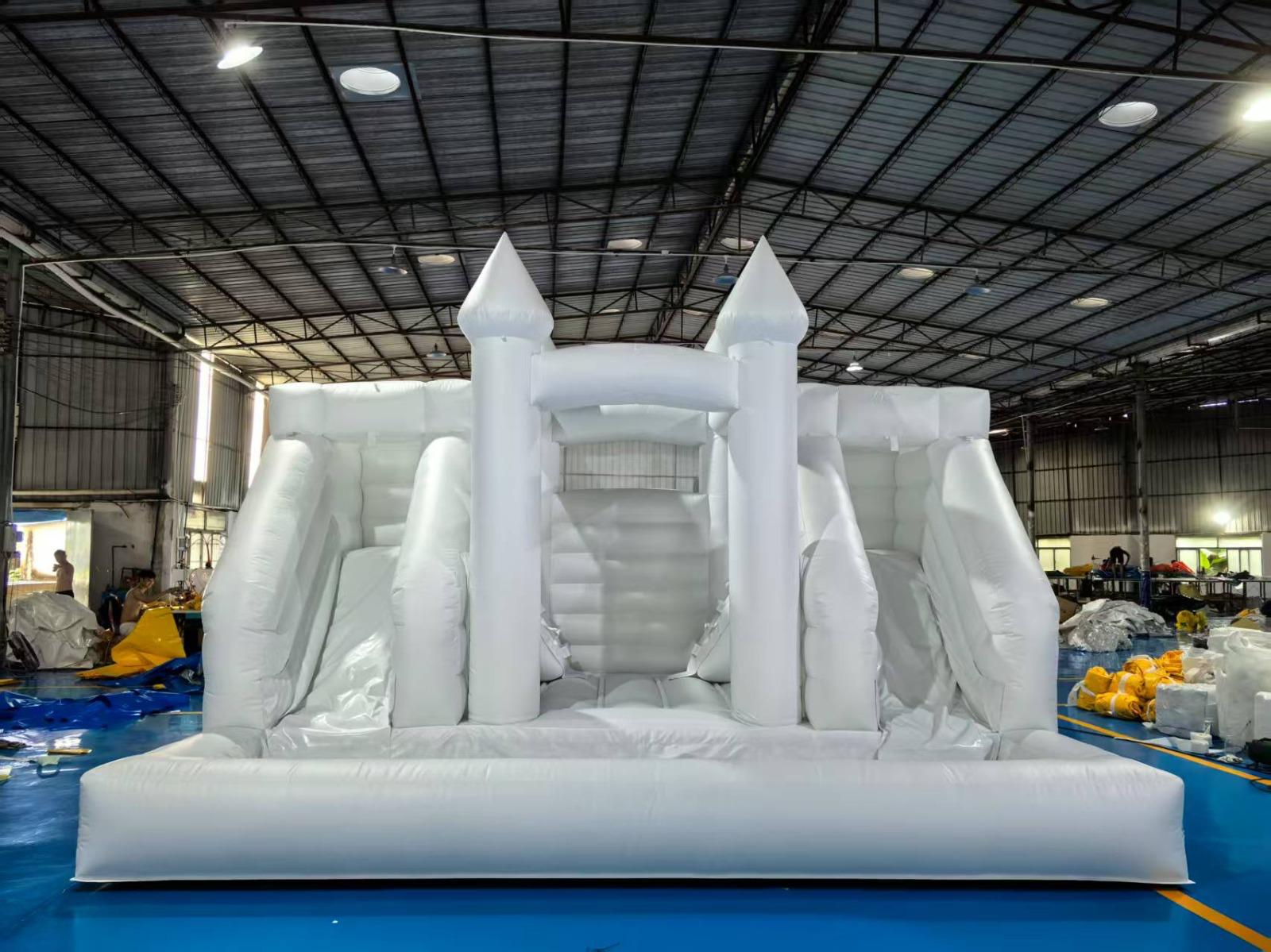 17ft Double Slide Bouncy Castle with attached Ballpit